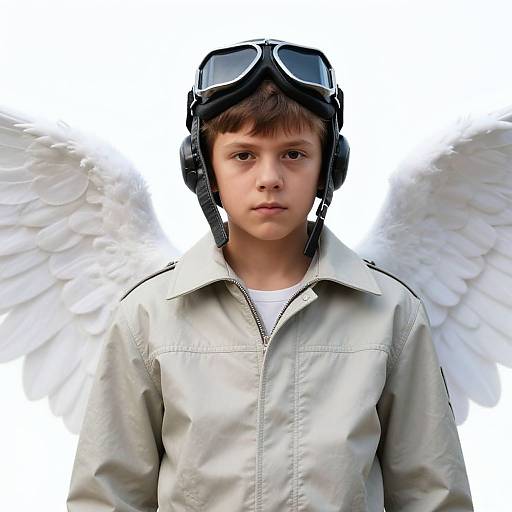 Realistic Winged Pilot Man