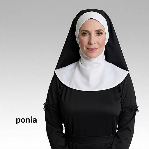 Detailed Mature Female Nun Portrait
