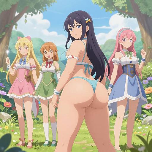 Fantasy Anime Characters with Magical Costumes