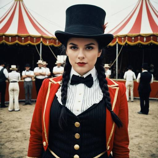 Solo Circus Ringmaster with Twin Braids