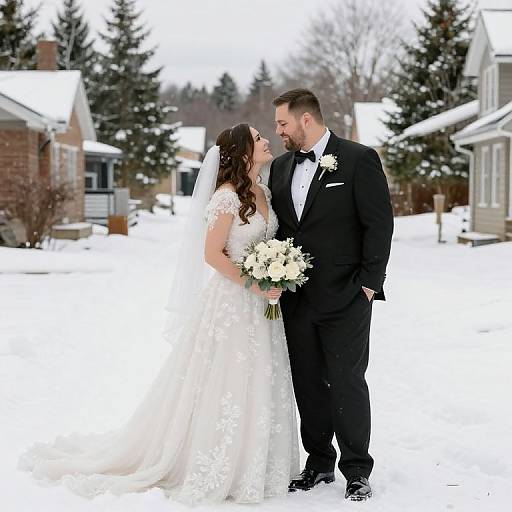 Ontario Winter Wedding Scene