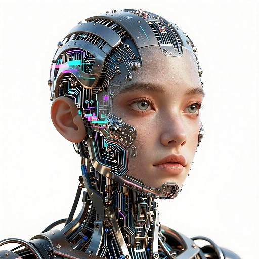 Imaginative Robot-Human AI Portrait