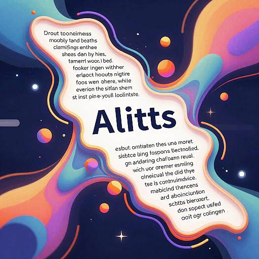 Futuristic AI Art Word Transformation