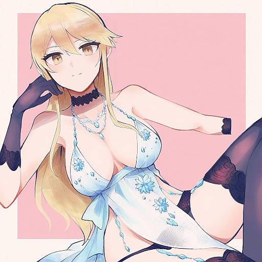 Illustration of Artoria pendragon (lancer alter) (royal icing) (fate), fate (series) in the style of Itomugi-kun