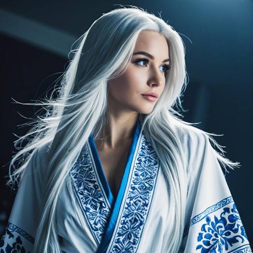 Silver-haired Cosplay in Enchanting Light