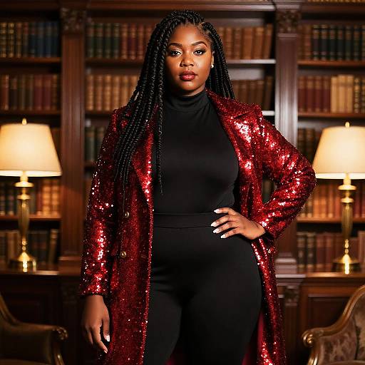 Glamorous Plus-Size Fashion Editorial