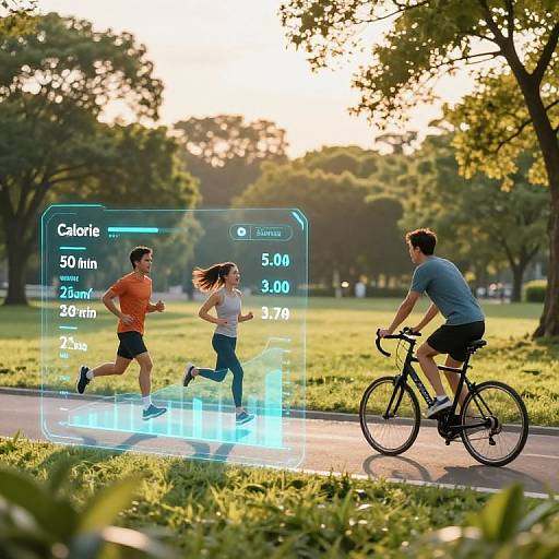 Futuristic Calorie Burn Interface