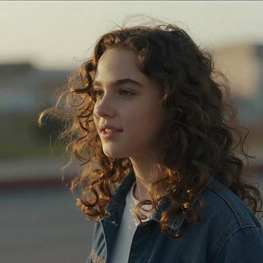 Dreamy Cinematic Portrait of Teen Girl