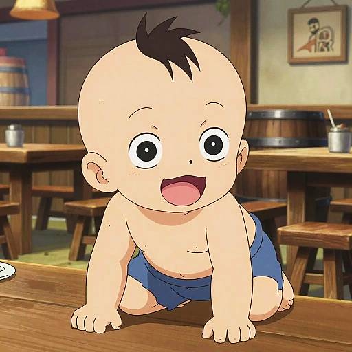 Joyful One Piece Makino Baby Crawling