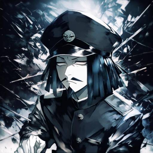 Illustration of Admiral suwabe, kantai collection in the style of Banpai akira
