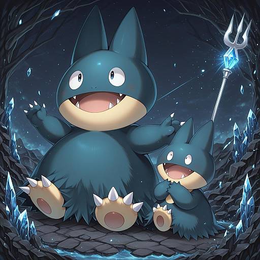 Illustration of Munchlax, pokemon in the style of Rento (rukeai)