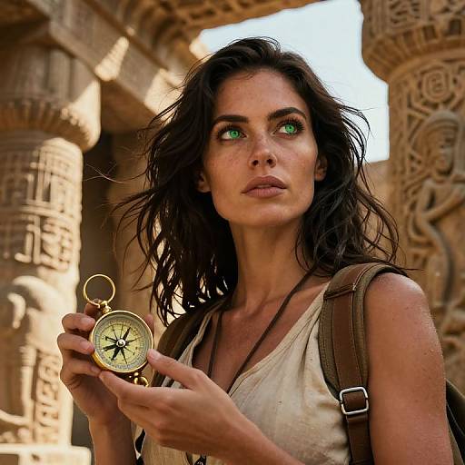 Photorealistic Female Archaeologist Portrait