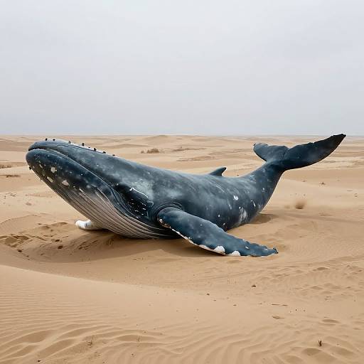 Colossal Whale Entombed in Sand