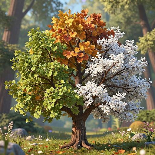 Four Seasons Tree Cycle Visualization
