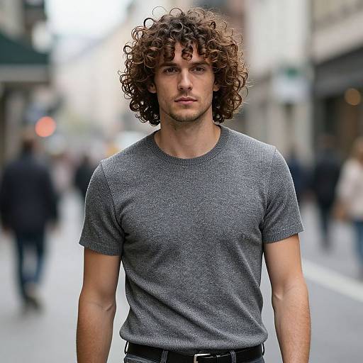 Lifelike Portrait of Fit European Man