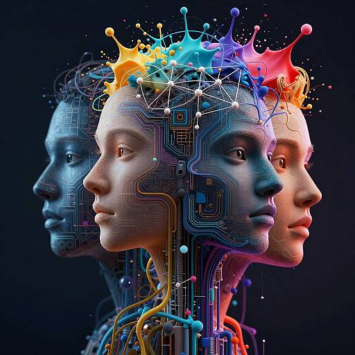 Futuristic AI Art Fusion