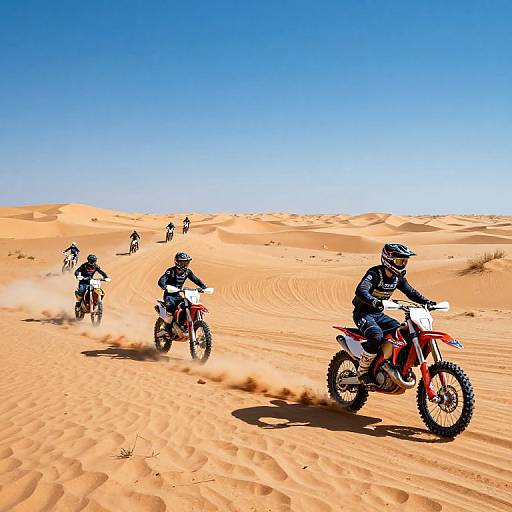 Dynamic Enduro Desert Race Scene