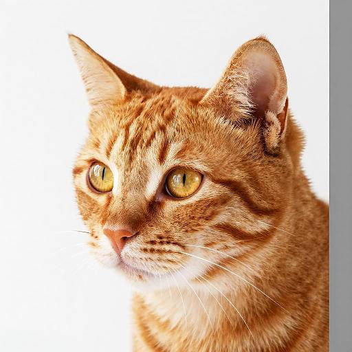 Close-Up Orange Tabby Cat Portrait