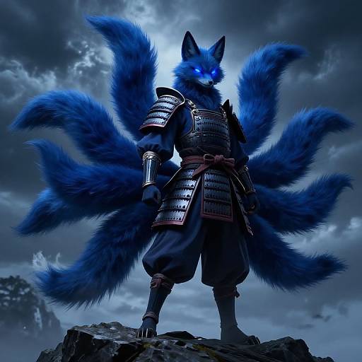 Powerful Kitsune Fox God Warrior