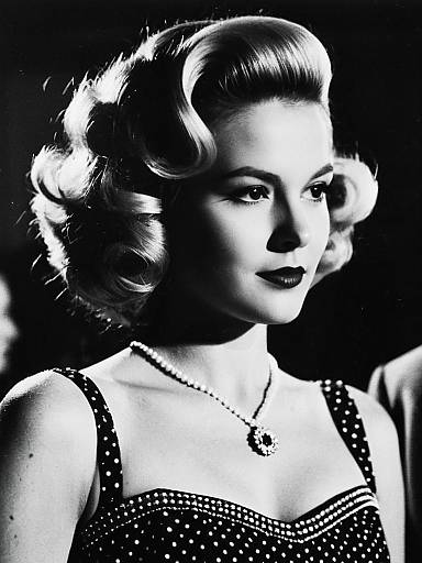 Vintage Glamour: Retro Party Portrait