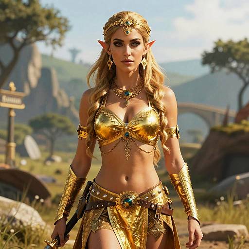 Middle-Eastern Female Warrior Portrait