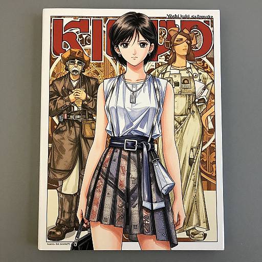 Copic Manga Cover Featuring Anime Girl