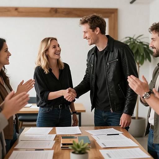 Celebration Among Friends in Bright Setting