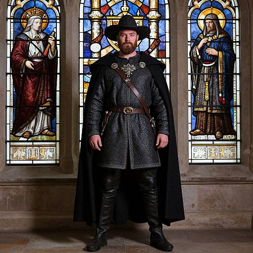 Medieval Male Thief Costume Portrait