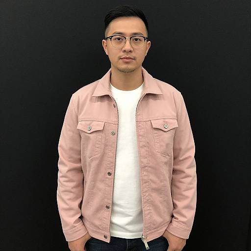 Man in Pink Jacket Portrait