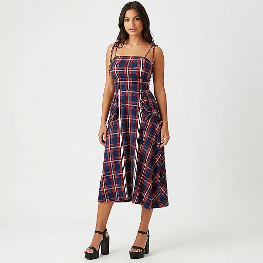 Casual Grunge Plaid Sundress Style