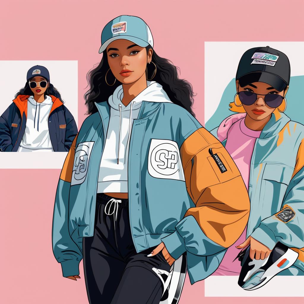 Stylish Woman in Modern Streetwear