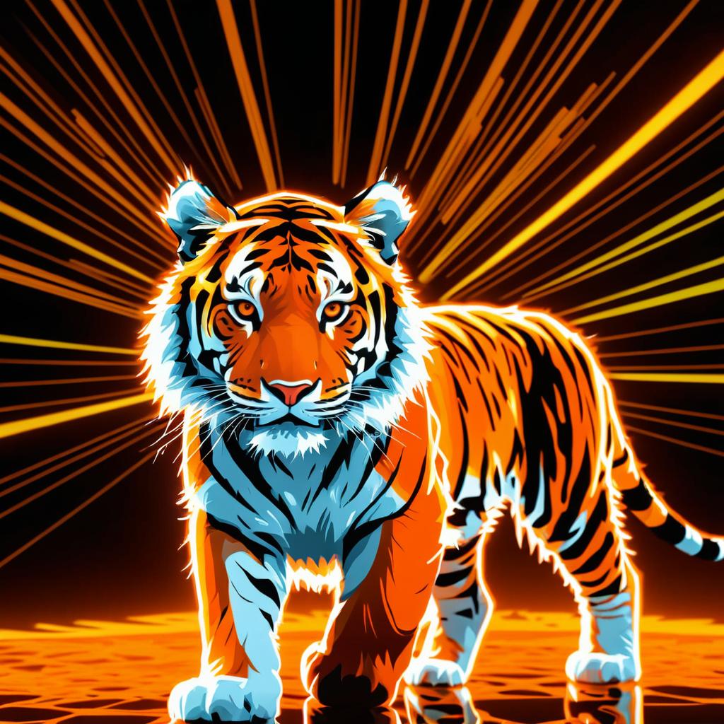 Radiant Tiger Isotope: Atomic Beauty Unleashed