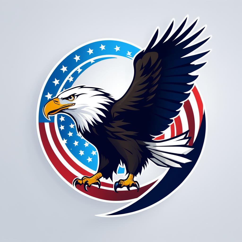 Contemporary Bald Eagle Logo Design