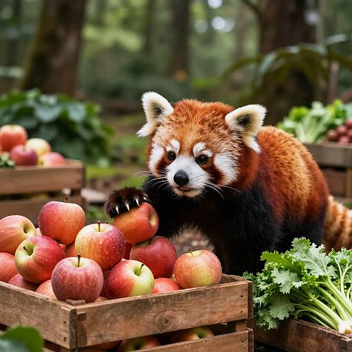 Red Panda's Forest Market Adventure
