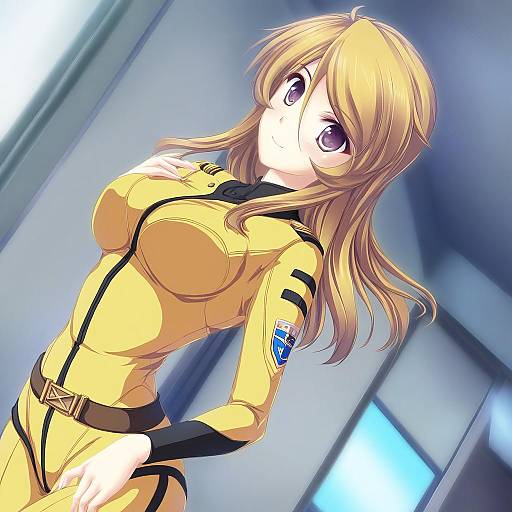 Illustration of Mori yuki, uchuu senkan yamato in the style of Tenmaso