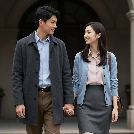 Charming Couple in Elegant Setting