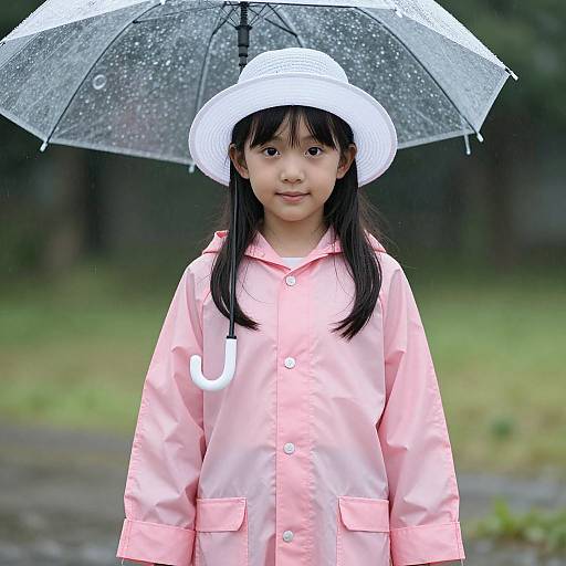 Young Girl in Rain Cloud Costume