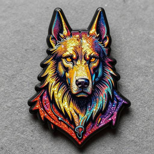 Hellhound Trinket in Vibrant Line Art