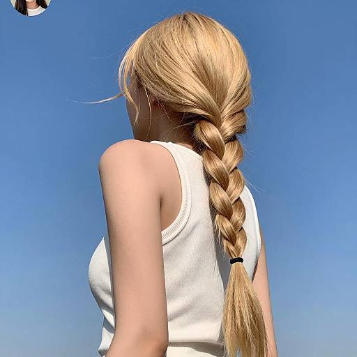 Sunny Portrait of a Blonde Woman