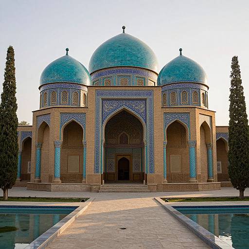 Elegant Ancient Persian Royal Courtyard