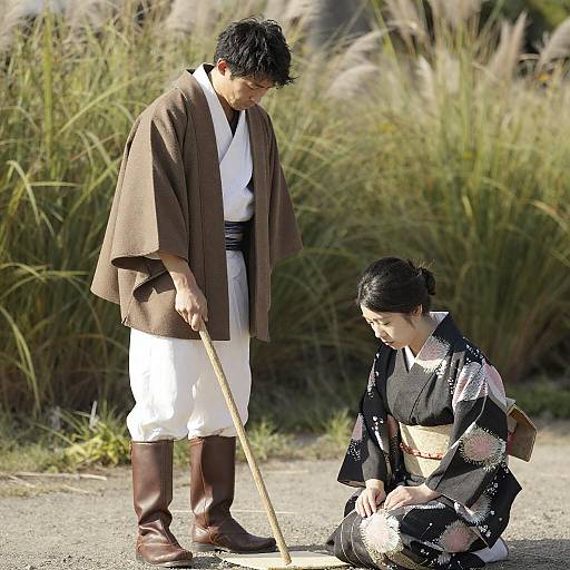 Outdoor Portrait of Two Asian Men