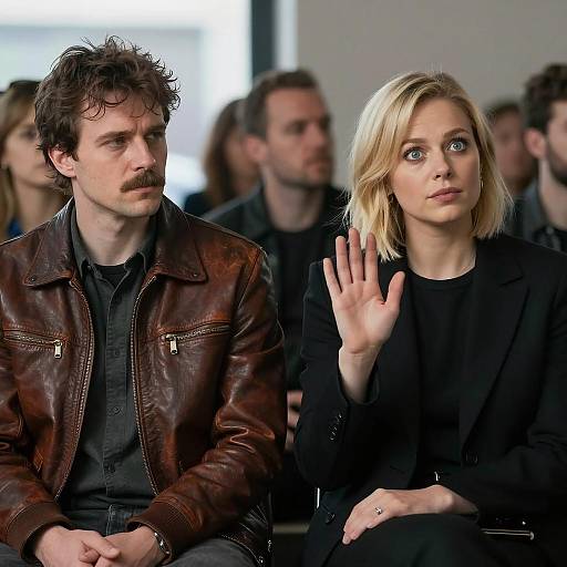 Moody Scene with Stylish Characters