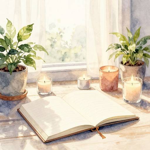 Peaceful Early Morning Study Scene