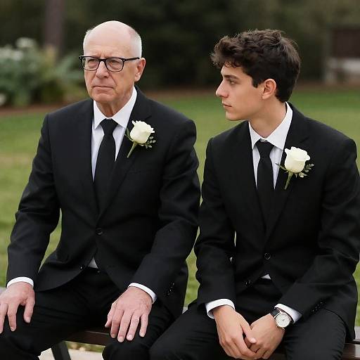 Elegant Outdoor Portrait of Two Men