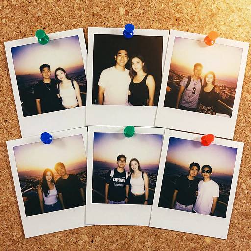 Nostalgic Polaroid Travel Memories