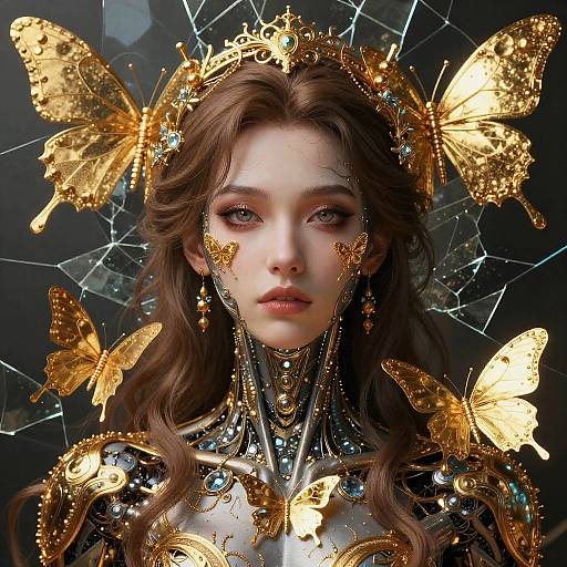 Stunning Cyborg Portrait in High Detail