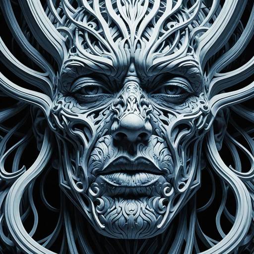 Intricate Sculpted Face Design Intricate Sculpted Face Design