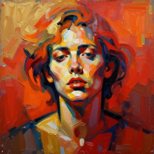 Abstract Expressionist Portrait of JB