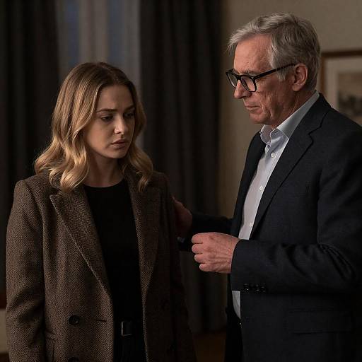 Intimate Portrait of Concern and Focus