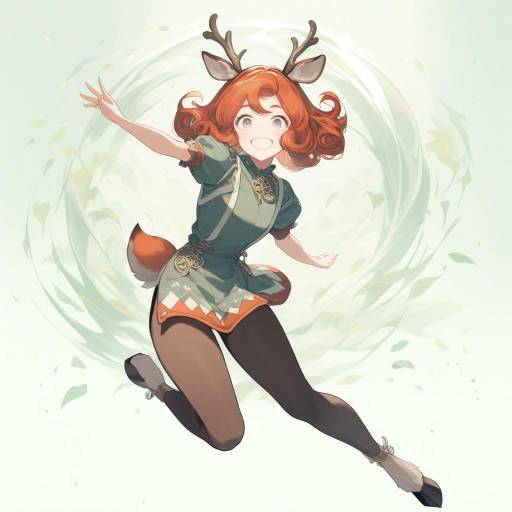 Curious Girl with Deer Features Curious Girl with Deer Features